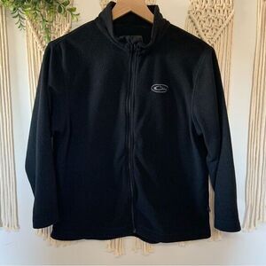 DRAKE Youth Camp‎ Fleece Full Zip Pullover Black Size 12